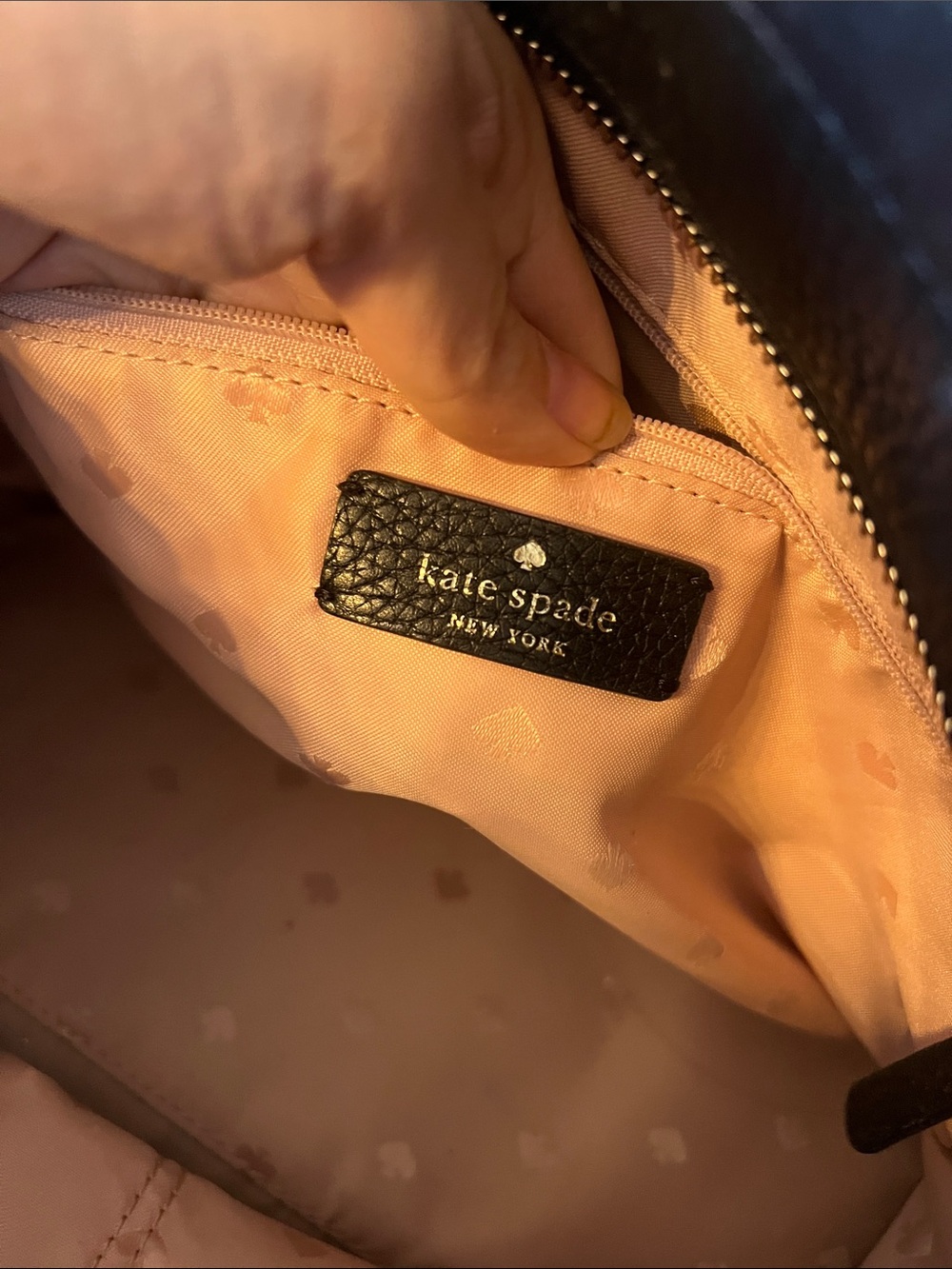 kate spade Black Pebbled Leather Tote with Tassel - Picture 12 of 12